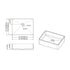 Dowell 18-7/8" Bathroom Rectangular Vessel Sink - Stainless Steel 18 Gauge, 5-1/8" Deep - 6004 1915 Series