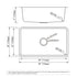 Dowell 30" Kitchen Undermount Sink - 9" Deep, Small Radius Corners, Stainless Steel 18 Gauge - 6005 Series