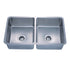 Dowell 30" Kitchen Undermount Double Bowl Sink - Two 13-1/2" Bowls, 9" Deep, Small Radius Corners, Stainless Steel 18 Gauge - 6005 Series