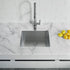 Dowell 20" L x 15" W Handcrafted Undermount Kitchen Sink 16 Gauge Stainless Steel 10" Depth Single Bowl With Grid Strainer