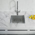 Dowell 20" L x 15" W Handcrafted Undermount Kitchen Sink 16 Gauge Stainless Steel 10" Depth Single Bowl With Grid Strainer