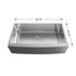 Dowell 35-7/8" L x 20-3/4" W Handcrafted Apron-Front Farmhouse Undermount Kitchen Sink 16 Gauge Stainless Steel 10" Depth Single Bowl With Grid Strainer