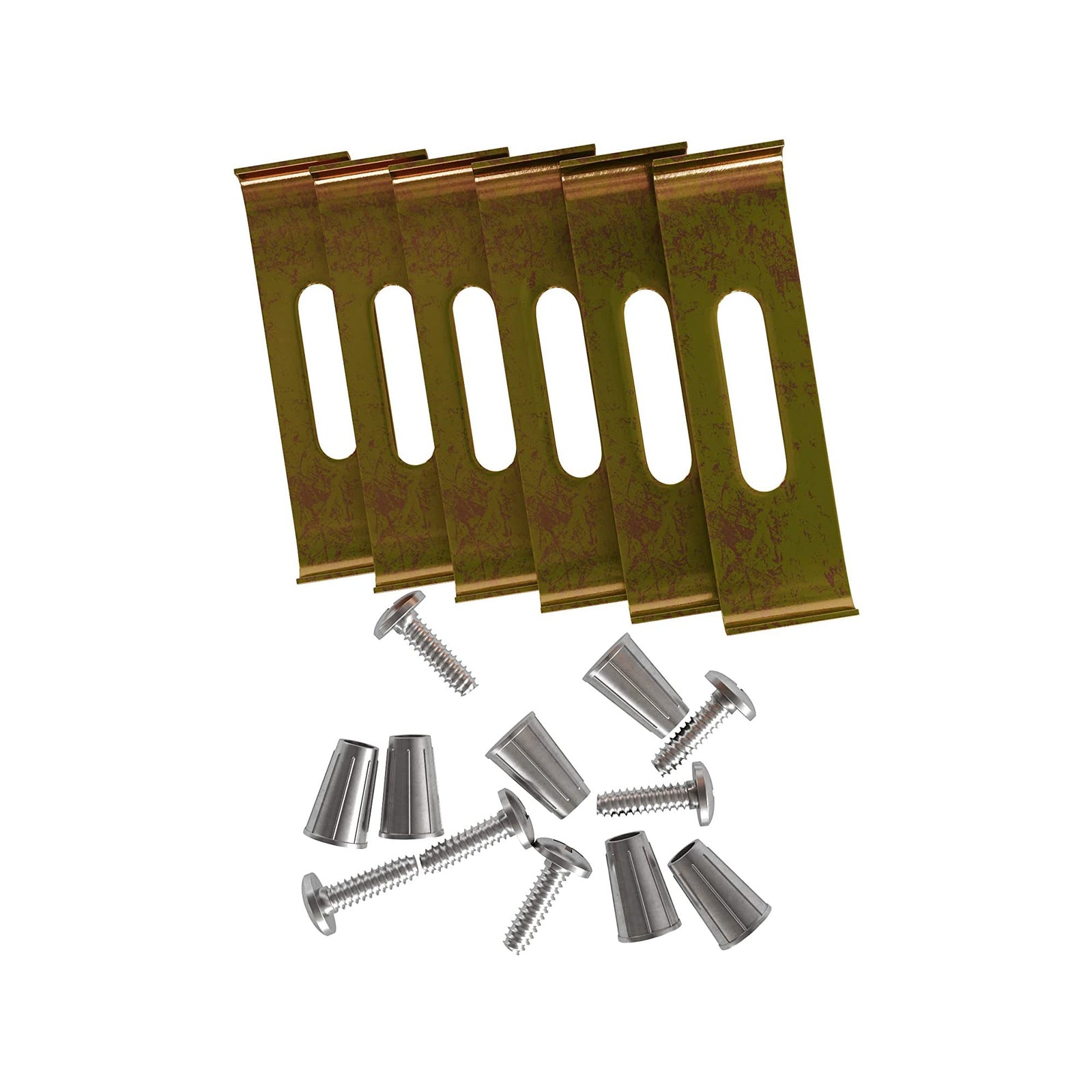 Dowell Undermount Kitchen Sink Clips - 10 Pack (60 Clips/Screws/Anchors) - 6011 11 Series
