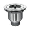 Dowell 4-1/2" dia. Kitchen Sink Drain Assembly with Strainer Basket and Stopper - Stainless Steel - 6011 Series