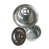 Dowell 4-1/2" dia. Kitchen Sink Drain Assembly with Strainer Basket and Stopper - Stainless Steel - 6011 Series