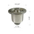 Dowell 4-1/2" dia. Kitchen Sink Drain Assembly with Strainer Basket and Stopper - Stainless Steel - 6011 Series