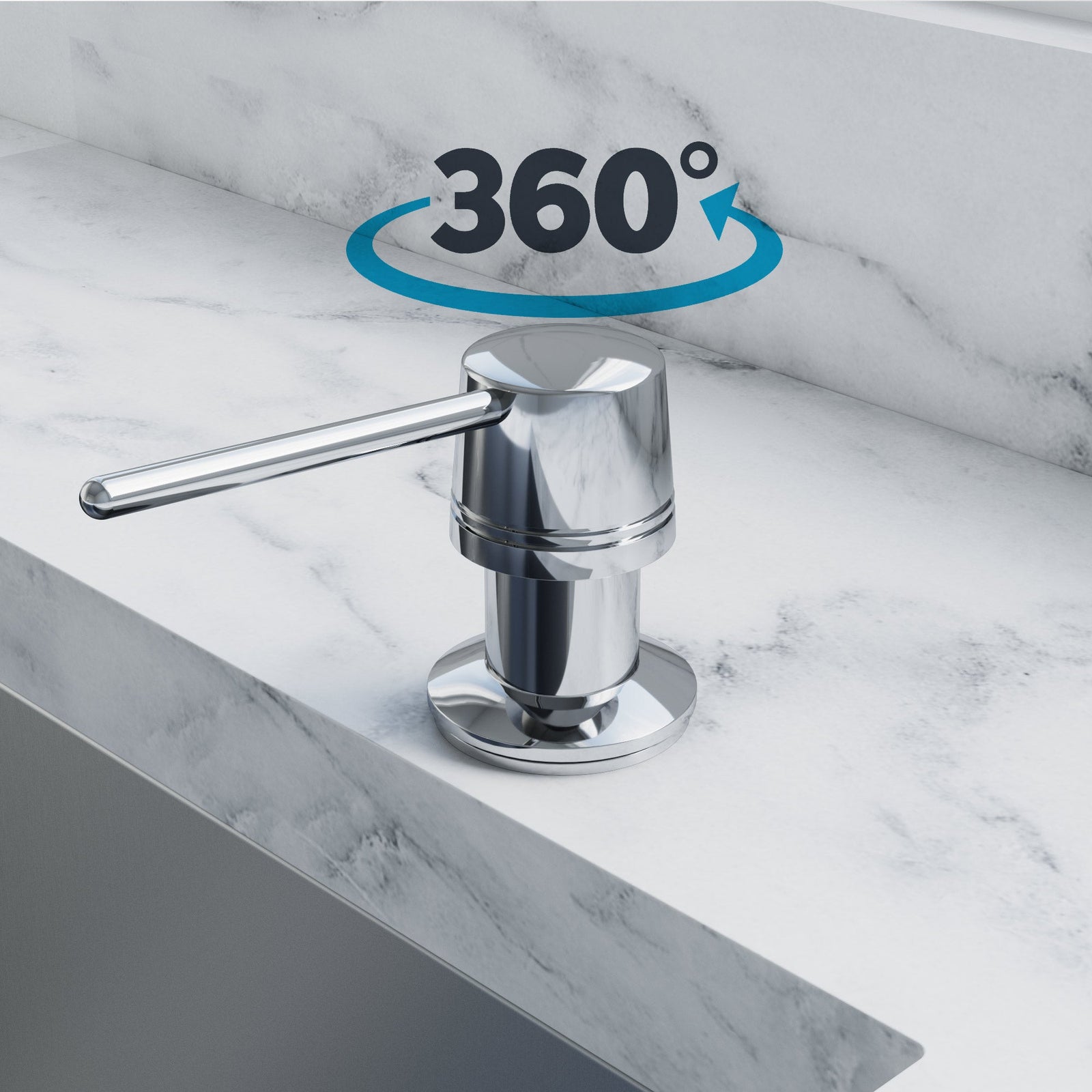 Dowell Kitchen Soap and Lotion Dispenser in Stainless Steel