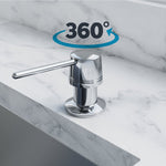 Dowell Kitchen Soap and Lotion Dispenser in Stainless Steel