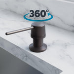 Dowell Kitchen Soap and Lotion Dispenser in Stainless Steel