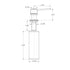Dowell Kitchen Soap and Lotion Dispenser in Stainless Steel