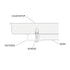 Dowell Undermount Bathroom Sink Clips - 4 Clips/Screws/Anchors - 6011 10 Series