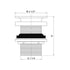 Dowell 2-1/2" Honeycomb Round P Trap Bathroom Sink Drainage Kit - 6011 14 Series