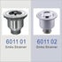 Dowell 4-1/2" dia. Kitchen Sink Drain Assembly with Strainer Basket and Stopper - Stainless Steel - 6011 Series