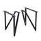 Dowell 13" Metal Furniture Legs - Hairpin, Heavy Duty, Vanity/Cabinet/Sofa/Bench, Set of 2 - 7001 013 Series