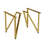 Dowell 13" Metal Furniture Legs - Hairpin, Heavy Duty, Vanity/Cabinet/Sofa/Bench, Set of 2 - 7001 013 Series