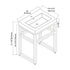 Dowell 24" Bathroom Basin Stand Black Pedestal - 7003 Series
