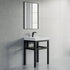Dowell 24" Bathroom Basin Stand Black Pedestal - 7003 Series