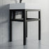 Dowell 24" Bathroom Basin Stand Black Pedestal - 7003 Series