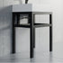 Dowell 24" Bathroom Basin Stand Black Pedestal - 7003 Series