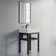 Dowell 24" Bathroom Basin Stand Black Pedestal - 7003 Series