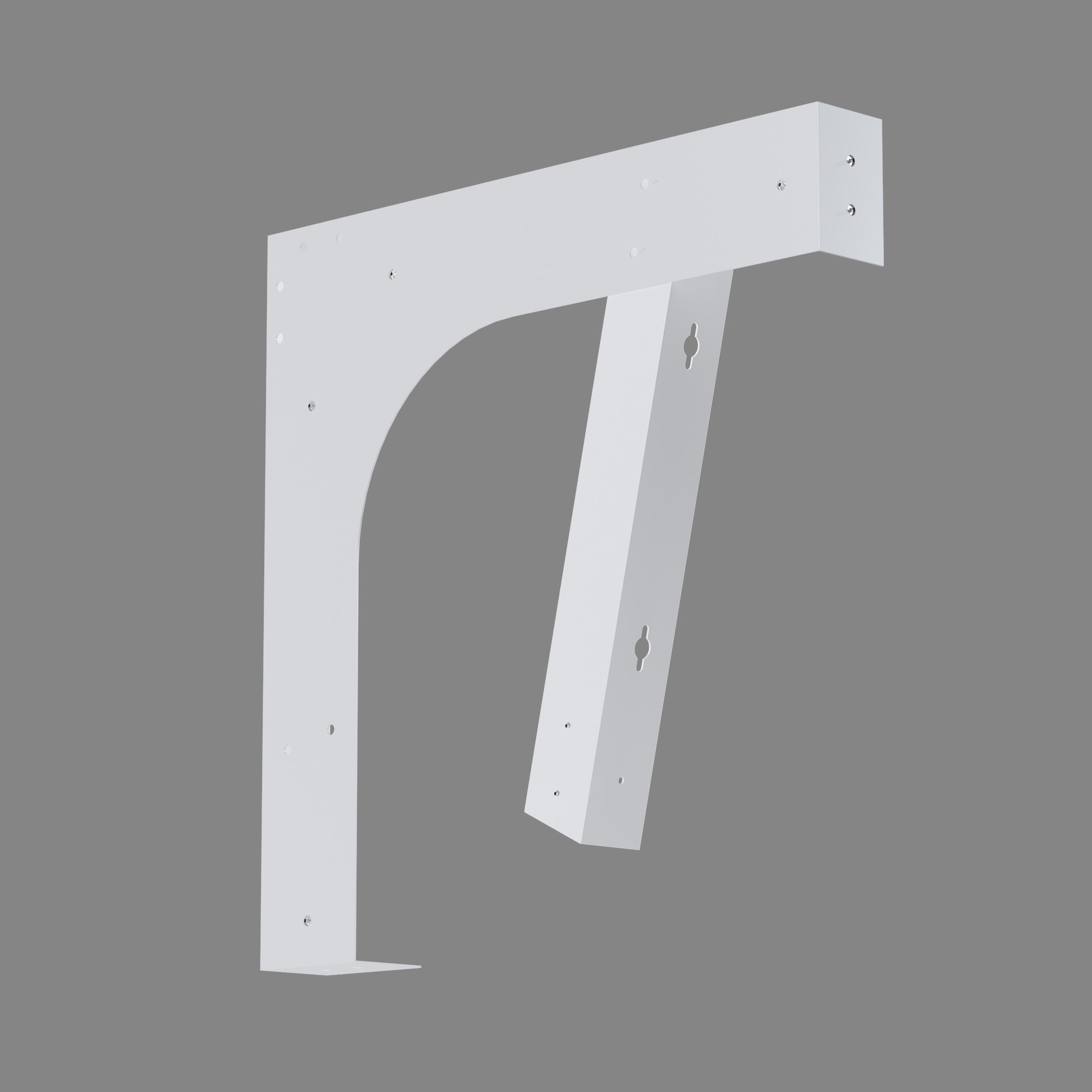 Dowell Universal ADA Vanity Bracket Heavy-Duty Commercial Bracket Floating Medical Support Bracket with/without Arm Metal Brackets Suitable for Restroom Vanities, Shelving Units & Work Desks - 7008 Series