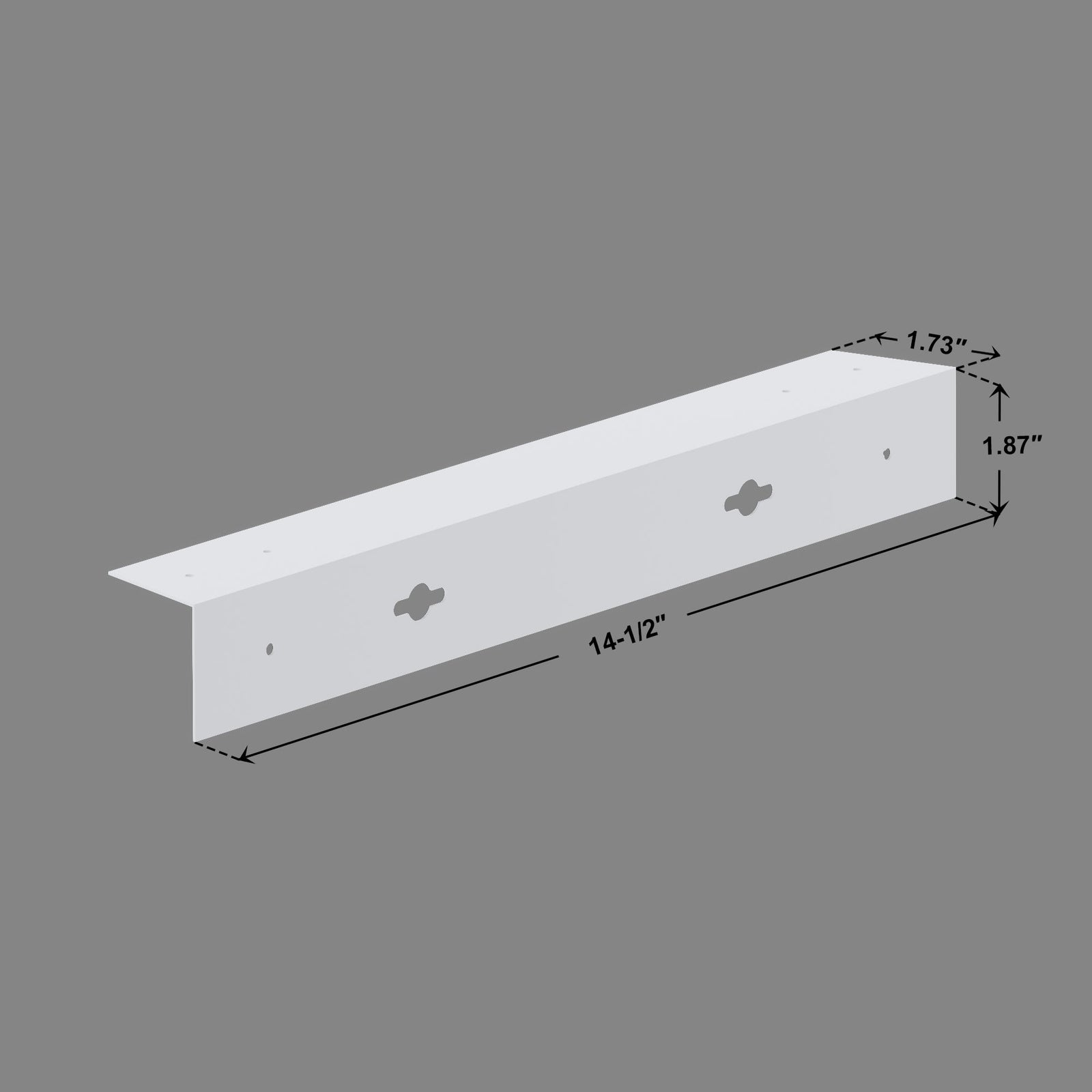 Dowell Universal ADA Vanity Bracket Heavy-Duty Commercial Bracket Floating Medical Support Bracket with/without Arm Metal Brackets Suitable for Restroom Vanities, Shelving Units & Work Desks - 7008 Series