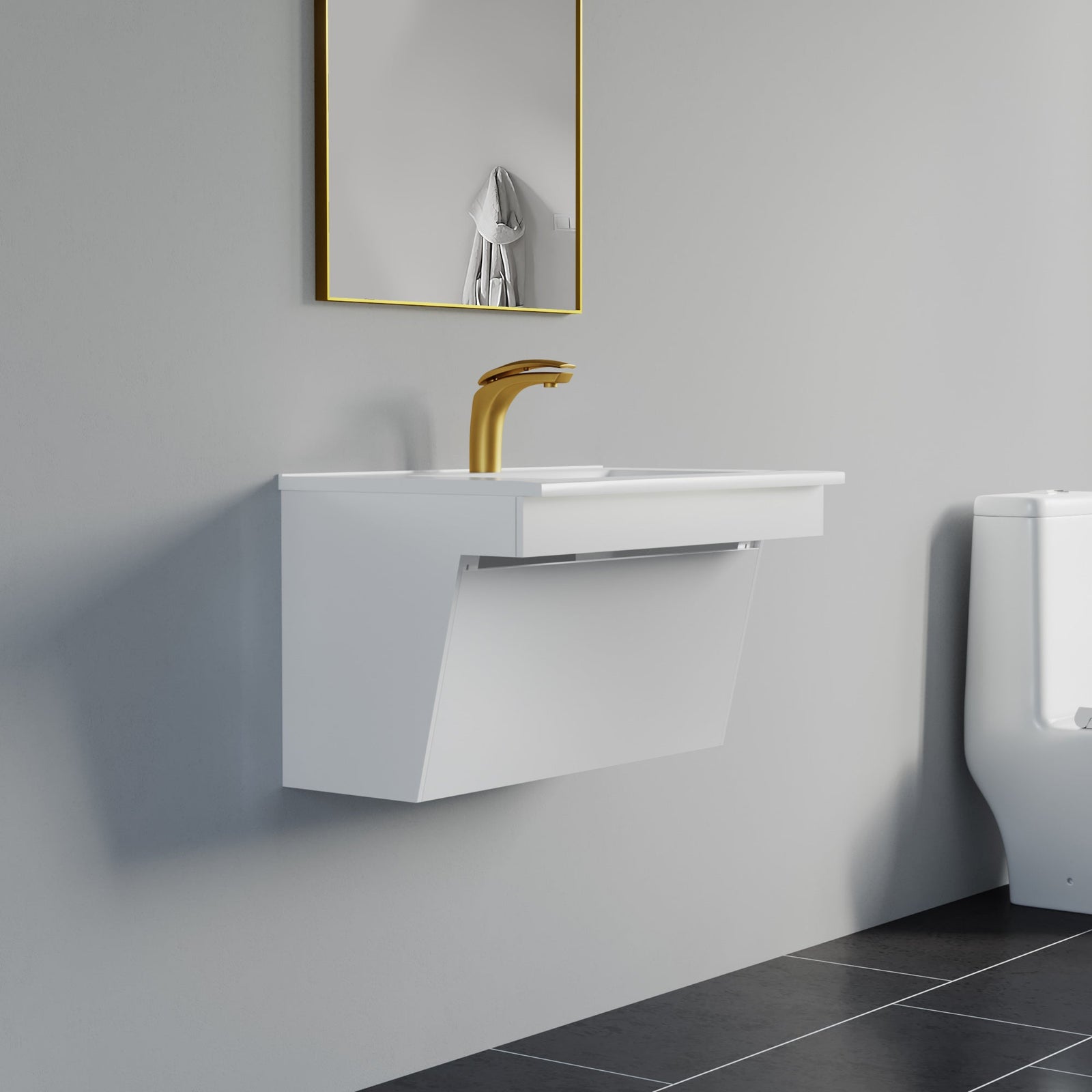 ADA Wall-Mounted Vanity Kit - Style 4