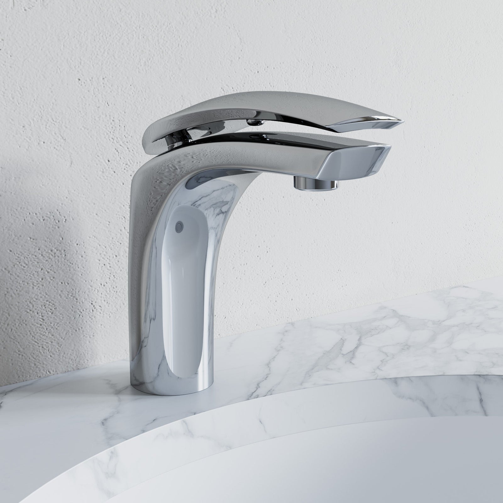 Dowell Bathroom Sink Faucet - Low Spout, Single Handle, Single Hole - 8001 017 Series