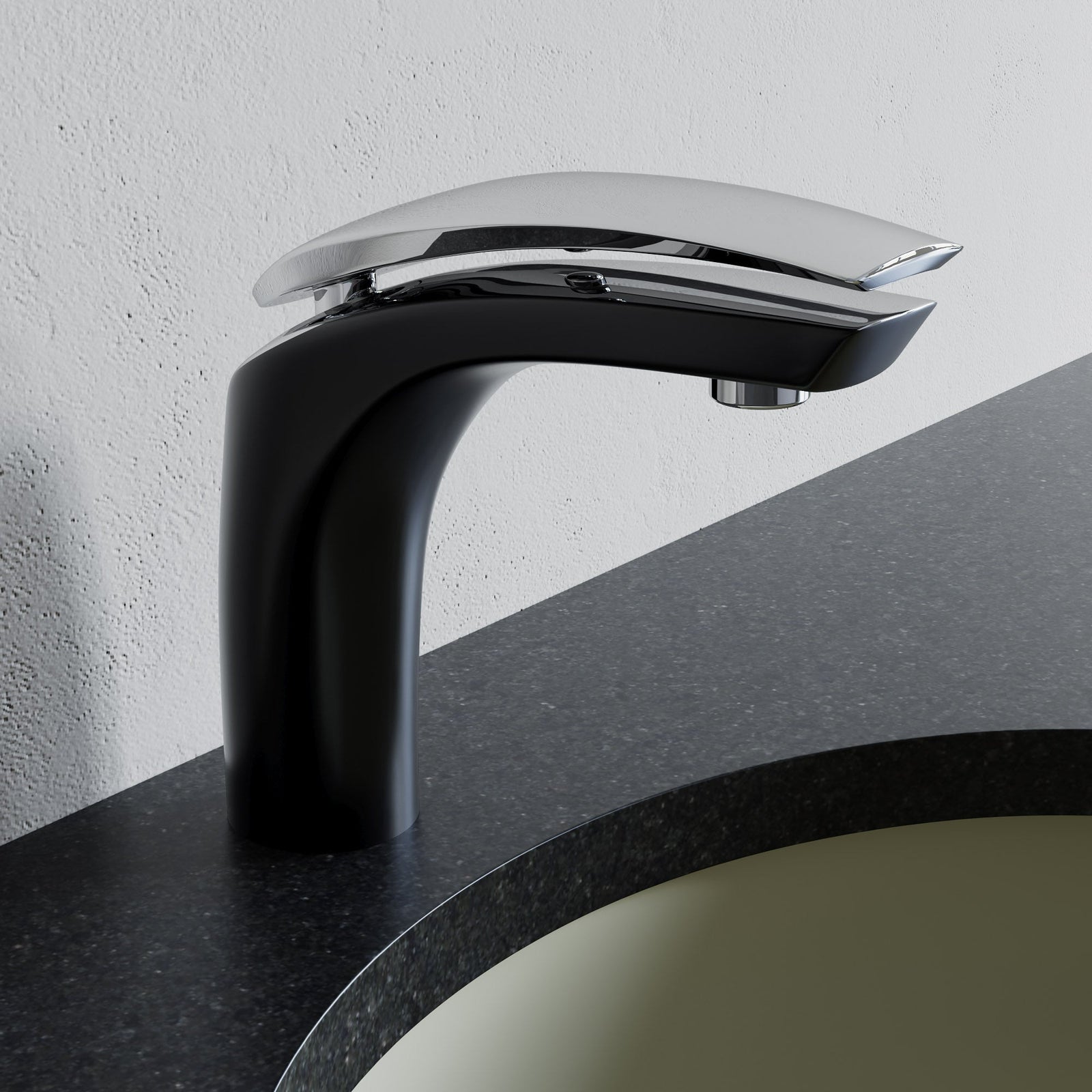 Dowell Bathroom Sink Faucet - Low Spout, Single Handle, Single Hole - 8001 017 Series