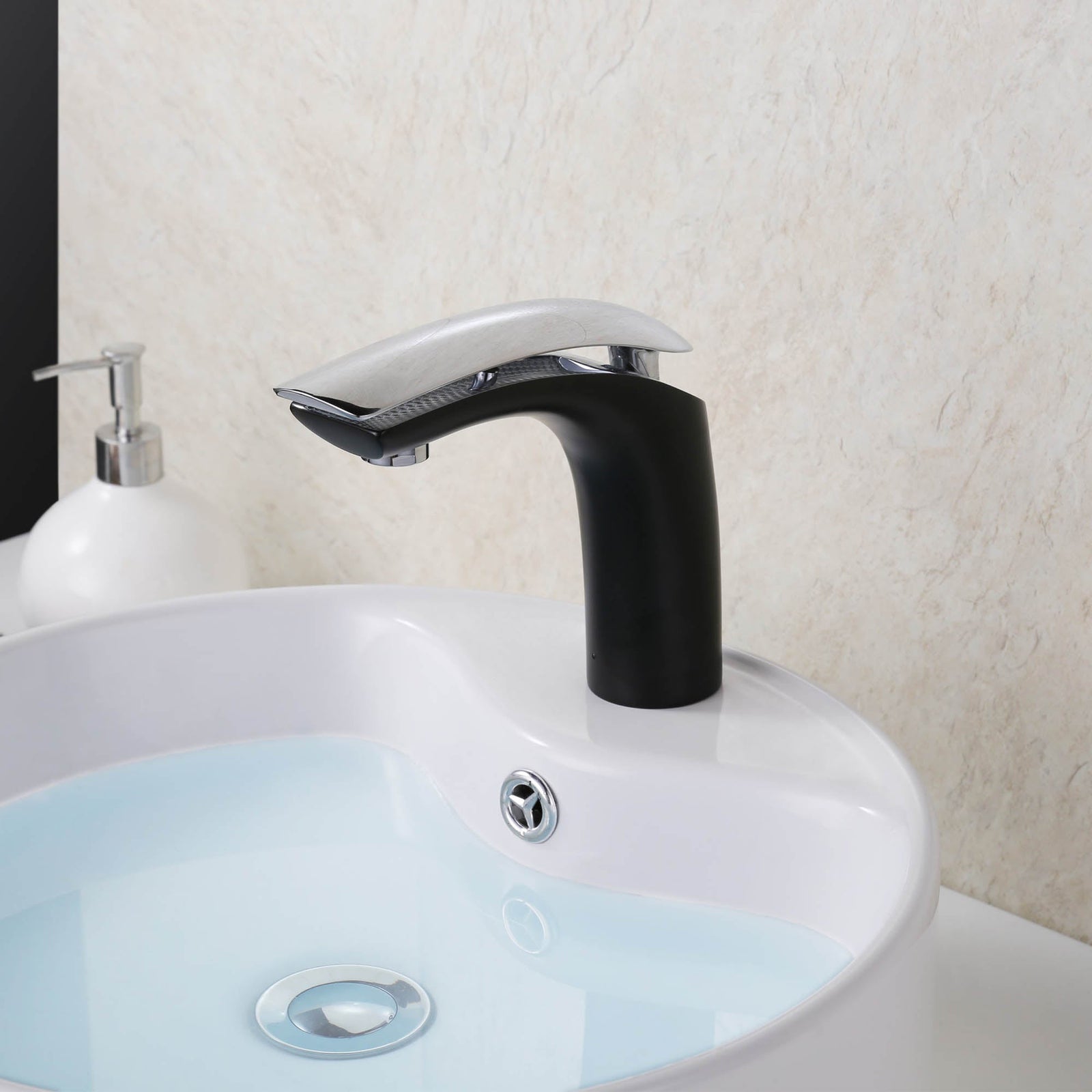 Dowell Bathroom Sink Faucet - Low Spout, Single Handle, Single Hole - 8001 017 Series