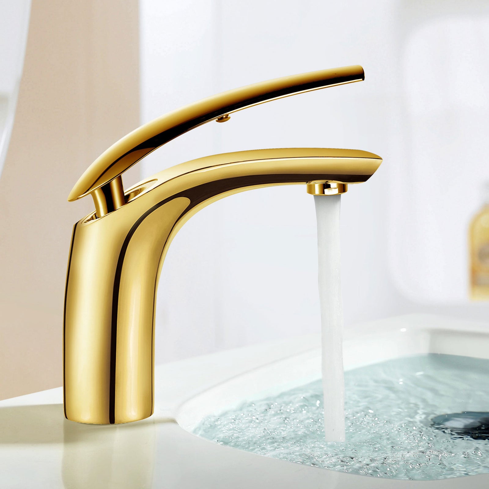 Dowell Bathroom Sink Faucet - Low Spout, Single Handle, Single Hole - 8001 017 Series
