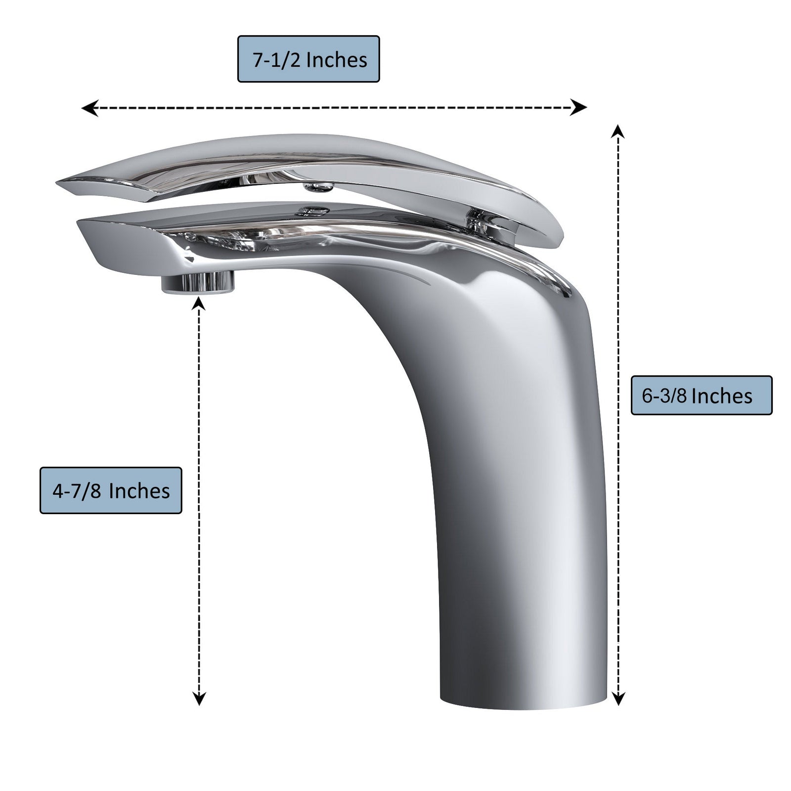 Dowell Bathroom Sink Faucet - Low Spout, Single Handle, Single Hole - 8001 017 Series