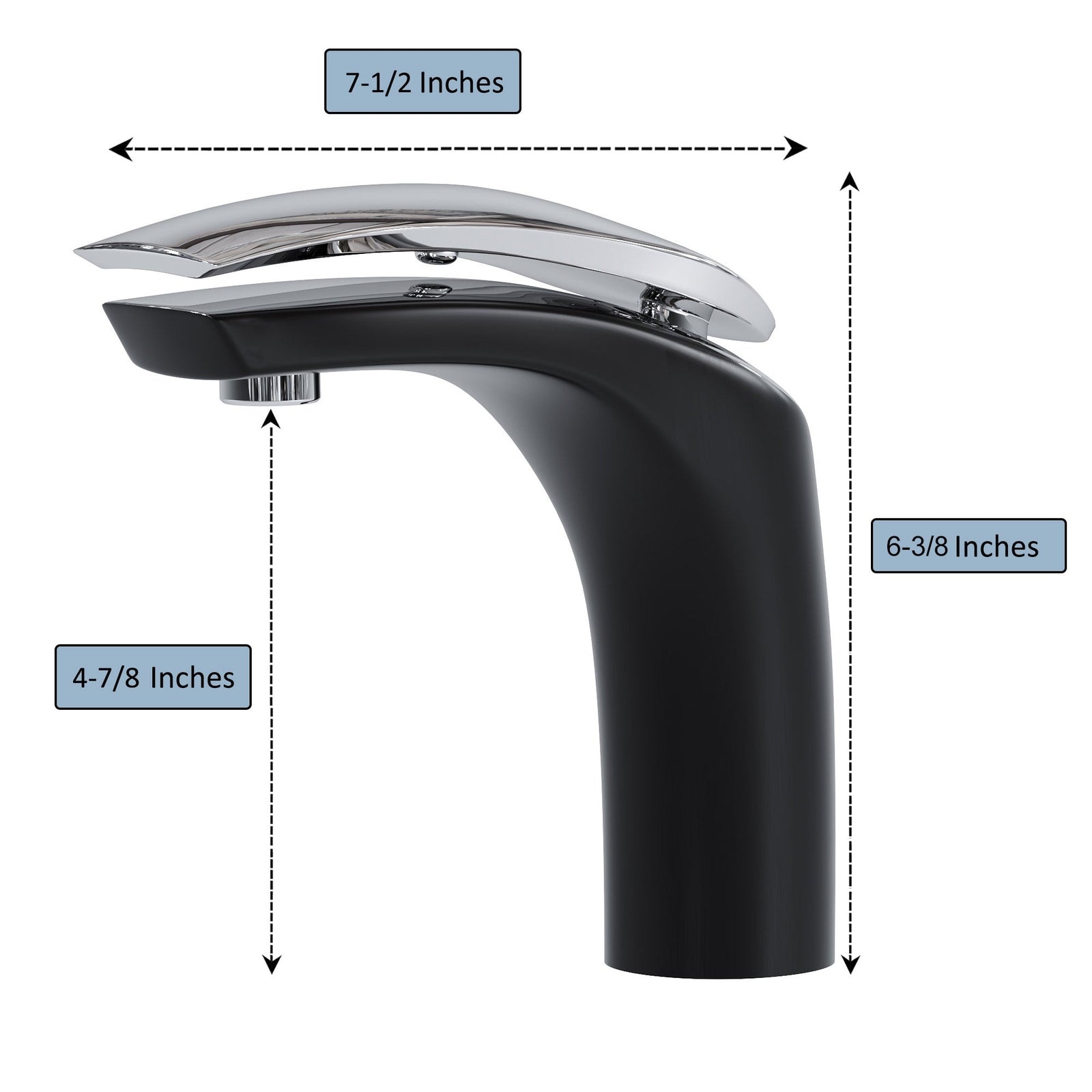 Dowell Bathroom Sink Faucet - Low Spout, Single Handle, Single Hole - 8001 017 Series