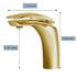 Dowell Bathroom Sink Faucet - Low Spout, Single Handle, Single Hole - 8001 017 Series