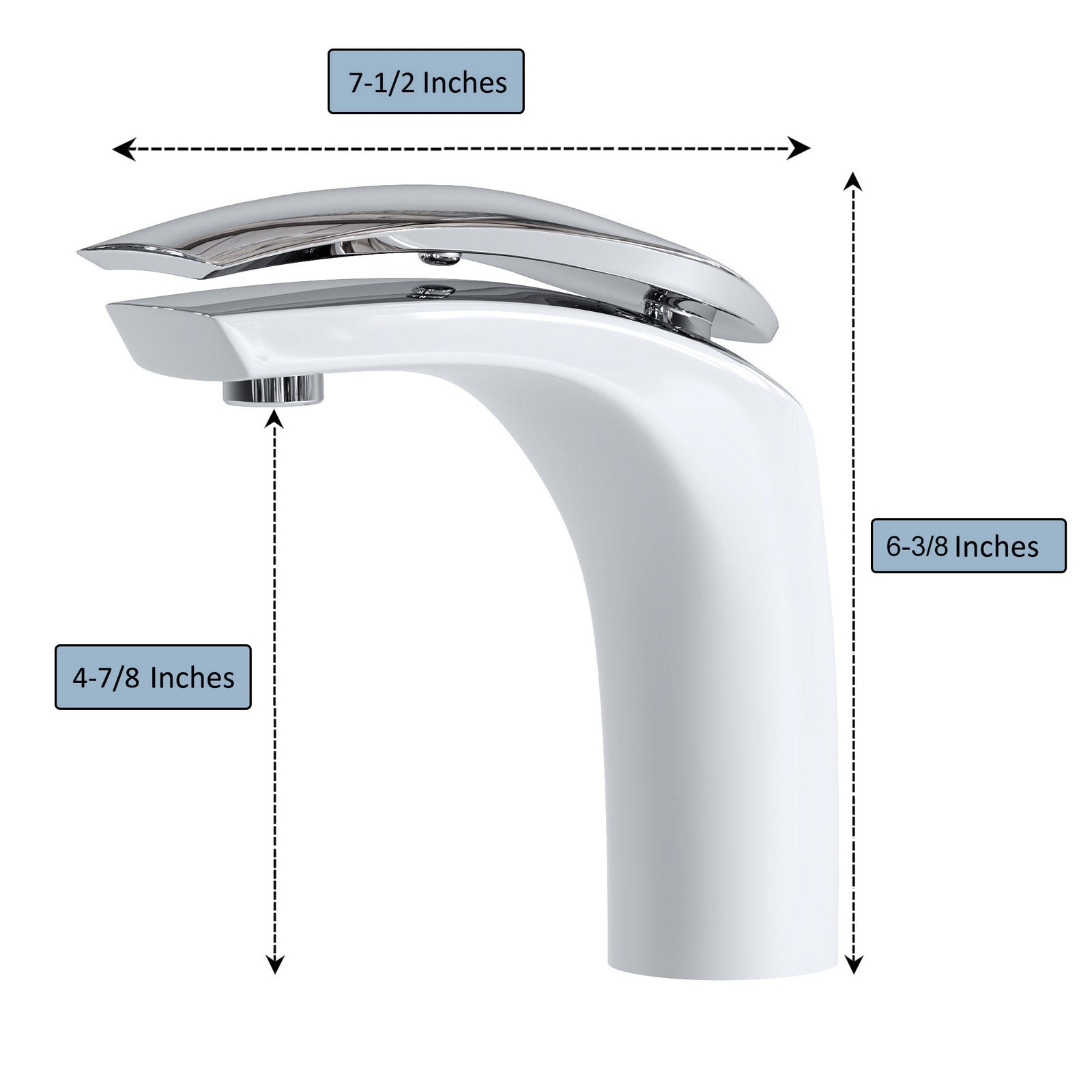 Dowell Bathroom Sink Faucet - Low Spout, Single Handle, Single Hole - 8001 017 Series