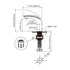 Dowell Bathroom Sink Faucet - Low Spout, Single Handle, Single Hole - 8001 017 Series