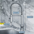 Dowell Kitchen Sink Faucet - 8002 006 Series - High Arc, Pull-Down Sprayer,  Single Handle, Single Hole