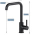 Dowell Kitchen Sink Faucet - One Handle, Single Hole, High Arc - 8002 008 Series