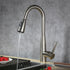 Dowell Kitchen Sink Faucet - 8002 005 Series - High Arc, Pull-Down Sprayer, Single Handle, Single Hole