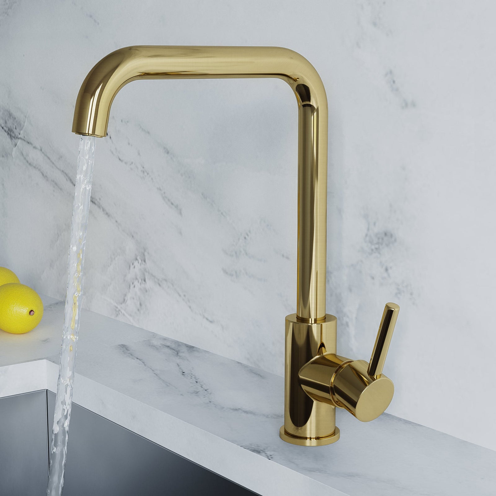Dowell Kitchen Sink Faucet - One Handle, Single Hole, High Arc - 8002 008 Series