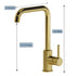 Dowell Kitchen Sink Faucet - One Handle, Single Hole, High Arc - 8002 008 Series