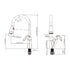 Dowell Kitchen Sink Faucet - 8002 011  Series - High Arc, Pull-Down Sprayer, Single Handle, Single Hole