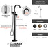 Dowell Freestanding Bathtub Faucet - 8003 001 Series, Floor Mounted Brass Bathroom Tub Faucets with Hand Shower