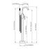 Dowell Freestanding Bathtub Faucet - 8003 001 Series, Floor Mounted Brass Bathroom Tub Faucets with Hand Shower