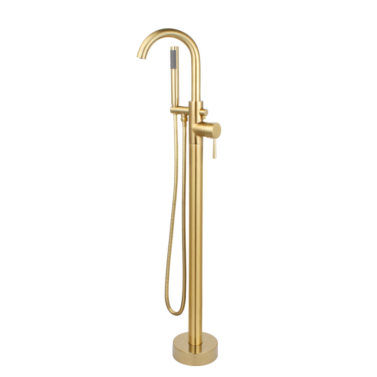 Dowell Freestanding Bathtub Faucet - 8003 001 Series, Floor Mounted Brass Bathroom Tub Faucets with Hand Shower