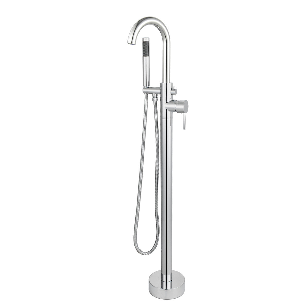 Dowell Freestanding Bathtub Faucet - 8003 001 Series, Floor Mounted Brass Bathroom Tub Faucets with Hand Shower