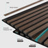Dowell 3D Slat Wall Panels,Fluted Panels for Wall,Wall Decor Panels Noise Reduction, 48"H - 9001 4812 Series
