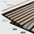 Dowell 3D Slat Wall Panels,Fluted Panels for Wall,Wall Decor Panels Noise Reduction, 95"H - 9001 9512 Series