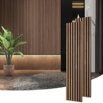Dowell 3D Slat Wall Panels,Fluted Panels for Wall,Wall Decor Panels Noise Reduction, 95"H - 9001 9512 Series