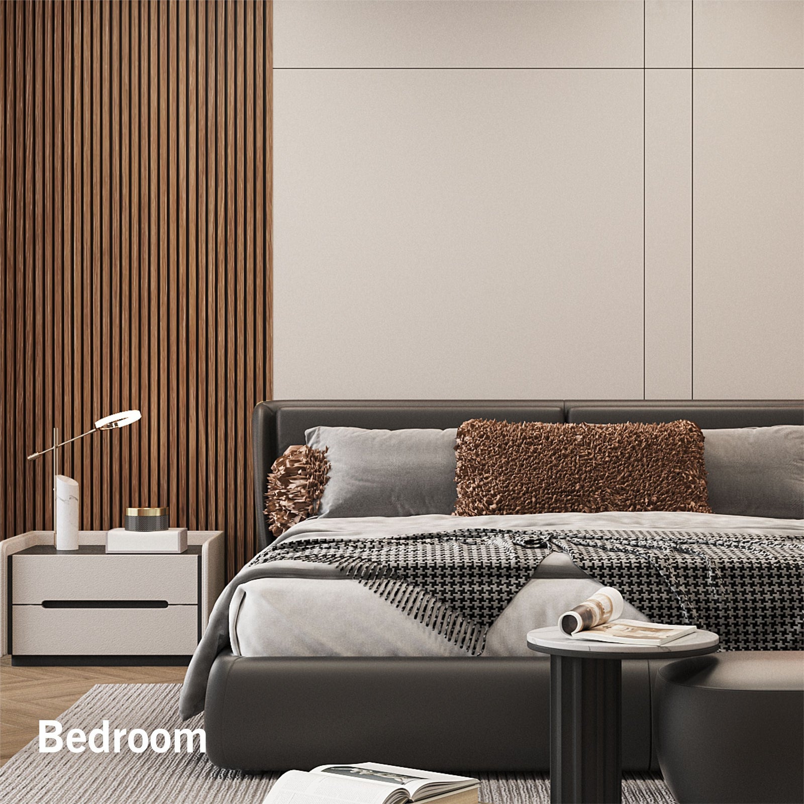 Dowell 3D Slat Wall Panels,Fluted Panels for Wall,Wall Decor Panels Noise Reduction, 95
